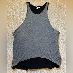 Gray/black muscle tank-EXPRESS
